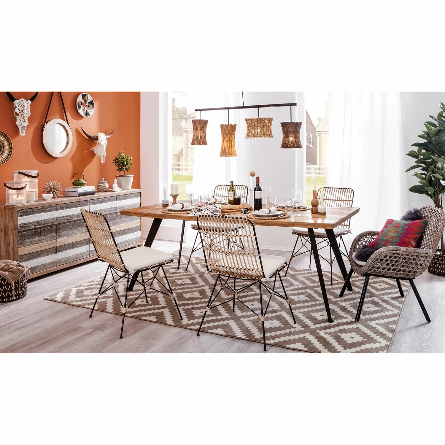 Ars manufacti Chaise Hawea (avec coussin d'assise) - Rotin / Metall - Rotin / Noir 4 Ars manufacti Chaise Hawea (avec coussin d'assise) - Rotin / Metall - Rotin / Noir – Image 2