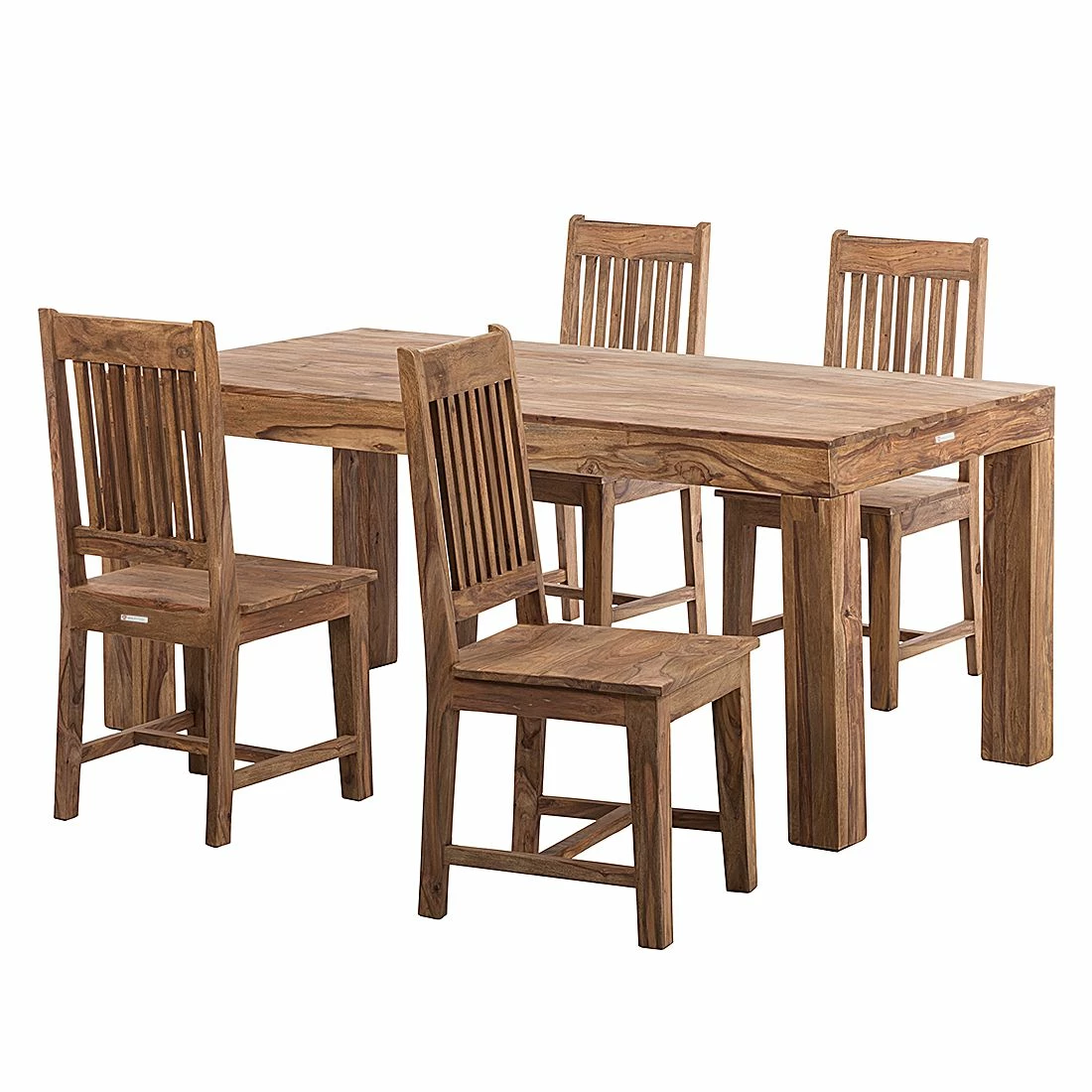 Wolf-Möbel Chaises Bombay (lot de 2) - Sheesham massif 4 Wolf-Möbel Chaises Bombay (lot de 2) - Sheesham massif – Image 2