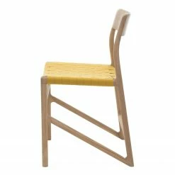 Studio Copenhagen Chaises Fleek - Jaune - Lot de 2 - Sans accoudoirs -Chaises Boutique esszimmerstuhl fawn 2er set baumwolle eiche massiv gelb 3864076