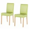 Ars Natura Chaises Flen (lot de 2) - Vert pâle - Hêtre clair -Chaises Boutique esszimmerstuhl flen 2er set gruen buche 3327213