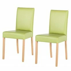 Ars Natura Chaises Flen (lot de 2) - Vert pâle - Hêtre clair