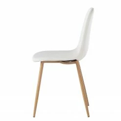 Mørteens Chaise capitonnée Iskmo - Blanc - Lot de 2 -Chaises Boutique esszimmerstuhl iskmo 2er set webstoff weiss 4034856