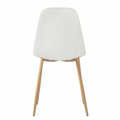 Mørteens Chaise capitonnée Iskmo - Blanc - Lot de 2 -Chaises Boutique esszimmerstuhl iskmo 2er set webstoff weiss 4034860