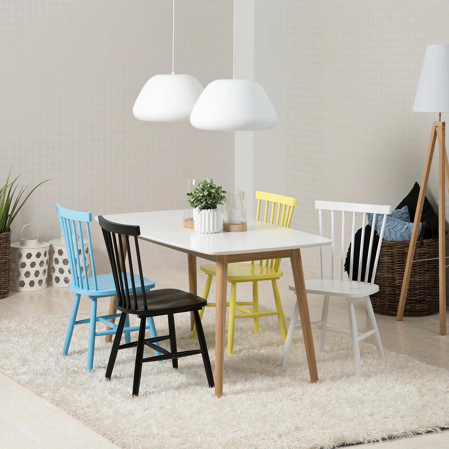 Mørteens Chaises Jalenas (lot de 2) - Blanc 13 Mørteens Chaises Jalenas (lot de 2) - Blanc – Image 11