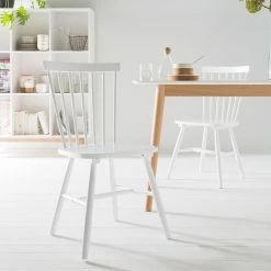 Mørteens Chaises Jalenas (lot de 2) - Blanc 28 Mørteens Chaises Jalenas (lot de 2) - Blanc -Chaises Boutique esszimmerstuhl jalenas 2er set gummibaum massiv weiss 4300052