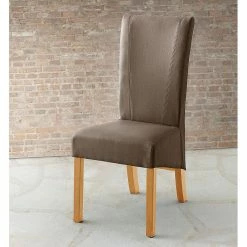 Bellinzona Chaises Karlsborg (lot de 2) - Cuir synthétique cappuccino / Hêtre -Chaises Boutique esszimmerstuhl karlsborg 2er set kunstleder cappuccino buche 274356