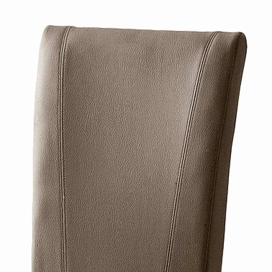 Ars Natura Chaises Karlsborg (lot de 2) - Cuir synthétique cappuccino / Hêtre marron foncé 5 Ars Natura Chaises Karlsborg (lot de 2) - Cuir synthétique cappuccino / Hêtre marron foncé – Image 3