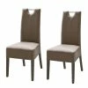 Ars Natura Chaises Lenya (lot de 2) - Cuir synthétique cappuccino / Hêtre marron foncé 1 Ars Natura Chaises Lenya (lot de 2) - Cuir synthétique cappuccino / Hêtre marron foncé -Chaises Boutique esszimmerstuhl lenya 2er set kunstleder cappuccino buche dunkelbraun 4278204