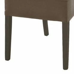 Ars Natura Chaises Lenya (lot de 2) - Cuir synthétique cappuccino / Hêtre marron foncé 7 Ars Natura Chaises Lenya (lot de 2) - Cuir synthétique cappuccino / Hêtre marron foncé -Chaises Boutique esszimmerstuhl lenya kunstleder cappuccino buche dunkelbraun 255684