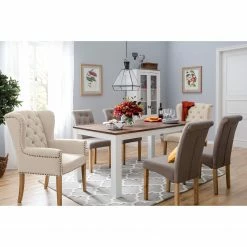 Maison Belfort Chaise Madison - Beige -Chaises Boutique esszimmerstuhl madison webstoff eiche massiv beige 4762944