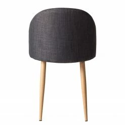 Mørteens Chaises Sangba (lot de 2) - Tissu / Métal -Chaises Boutique esszimmerstuhl sangba 2er set webstoff metall anthrazit 4744968