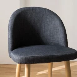 Mørteens Chaises Sangba (lot de 2) - Tissu / Métal -Chaises Boutique esszimmerstuhl sangba 2er set webstoff metall anthrazit 4781916