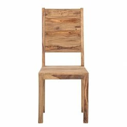 Wolf-Möbel Chaises Yoga (lot de 2) - Sheesham massif - Naturel -Chaises Boutique esszimmerstuhl yoga 2er set sheesham massiv natur 459452