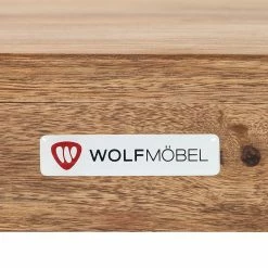 Wolf-Möbel Chaises Yoga (lot de 2) - Sheesham massif - Naturel -Chaises Boutique esszimmerstuhl yoga 2er set sheesham massiv natur 459458