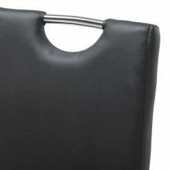 Roomscape Chaise cantilever Pasala - Noir - Lot de 2 -Chaises Boutique freischwinger pasala 2er set kunstleder schwarz 3995444