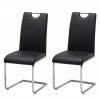 Roomscape Chaise cantilever Pasala - Noir - Lot de 2