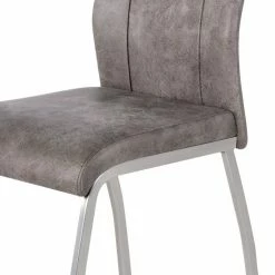 Fredriks Chaises Scalea (lot de 2) - Gris vintage -Chaises Boutique polsterstuhl scalea 2er set kunstleder solinograu 4695380