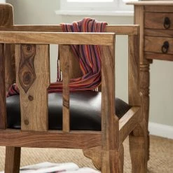 Wolf-Möbel Fauteuil Bombay - Noir 20 Wolf-Möbel Fauteuil Bombay - Noir -Chaises Boutique sessel bombay sheesham massiv natur schwarz 1406893