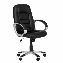 Fredriks Fauteuil de direction Steve II - Imitation cuir - Noir -Chaises Boutique steve ii chefsessel kunstlederbezug schwarz 1306547