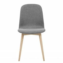 Studio Copenhagen Chaises rembourrées Helvig I (lot de 2) - Tissu Vesta : Gris foncé -Chaises Boutique stuhl helvig i 2er set eiche teilmassiv 3893212