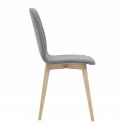 Studio Copenhagen Chaises rembourrées Helvig I (lot de 2) - Tissu Vesta : Gris foncé -Chaises Boutique stuhl helvig i 2er set eiche teilmassiv 3893216