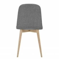 Studio Copenhagen Chaises rembourrées Helvig I (lot de 2) - Tissu Vesta : Gris foncé -Chaises Boutique stuhl helvig i 2er set eiche teilmassiv 3893220