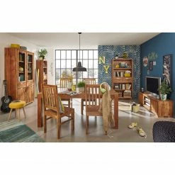 Wolf-Möbel Chaises Vision (lot de 2) - Acacia massif -Chaises Boutique tv lowboard vision i akazie massiv 3718269